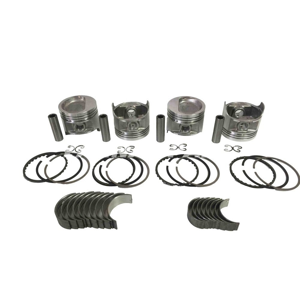 brand-new 4 PCS 5K Piston With Rings Set Std Bearings For Toyota Engine Parts
