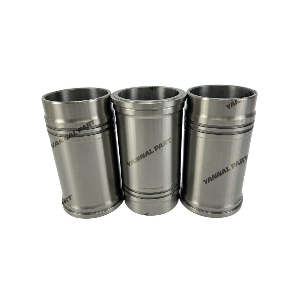 3x Cylinder Liner For Yanmar 3T95 Excavator Engine Spare Parts