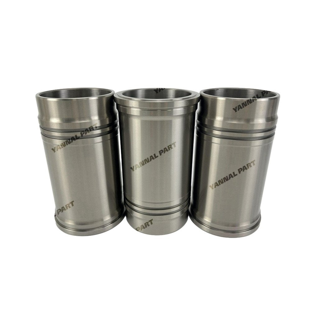 3x Cylinder Liner For Yanmar 3T95 Excavator Engine Spare Parts