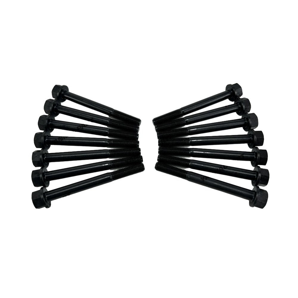 14 PCS Head Bolt Set 119810-01200 For Yanmar 3TNE82 Diesel Engine