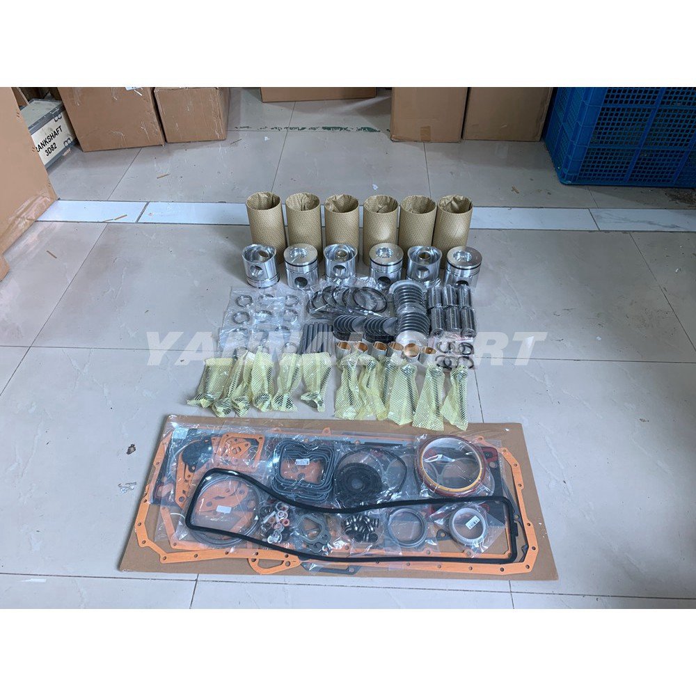 Rebuild Overhaul Kit With Gasket Set Bearing&Valve Train For Komatsu 6D102