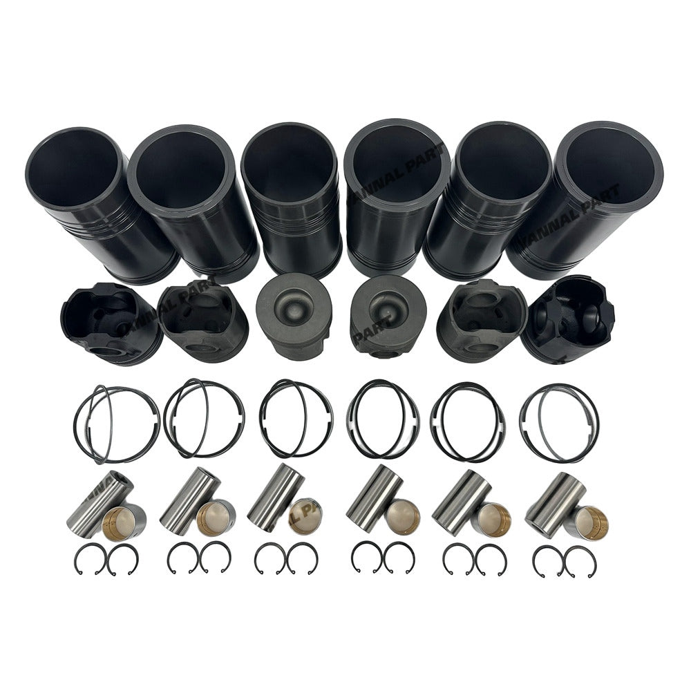 Cylinder Liner Kit Fit For Komatsu 6D125 Engine