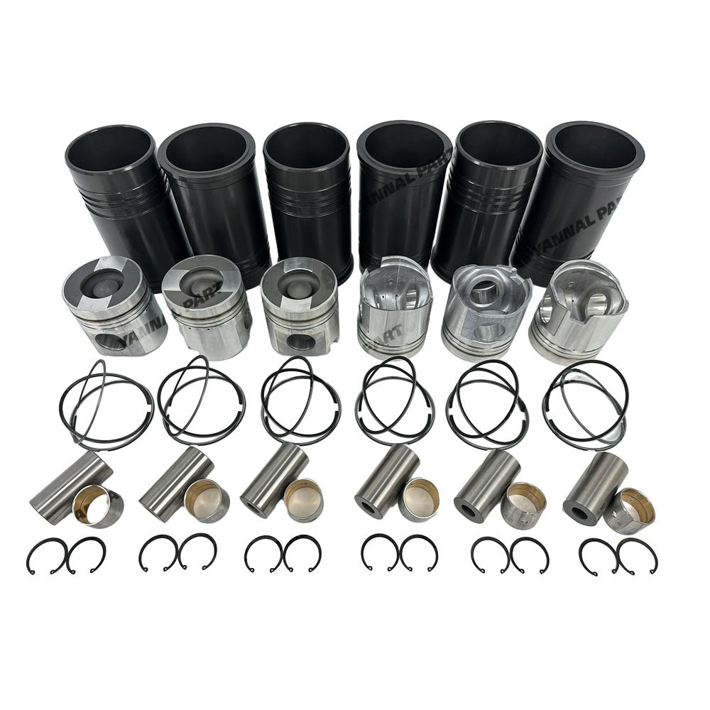 Cylinder Liner Kit Fit For Komatsu 6D125 Engine