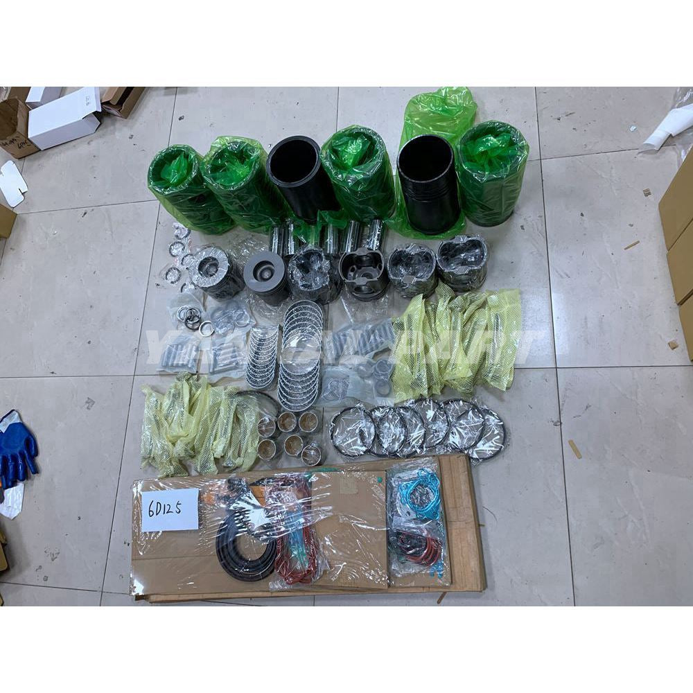 Cylinder Liner Kit Fit For Komatsu 6D125 Engine