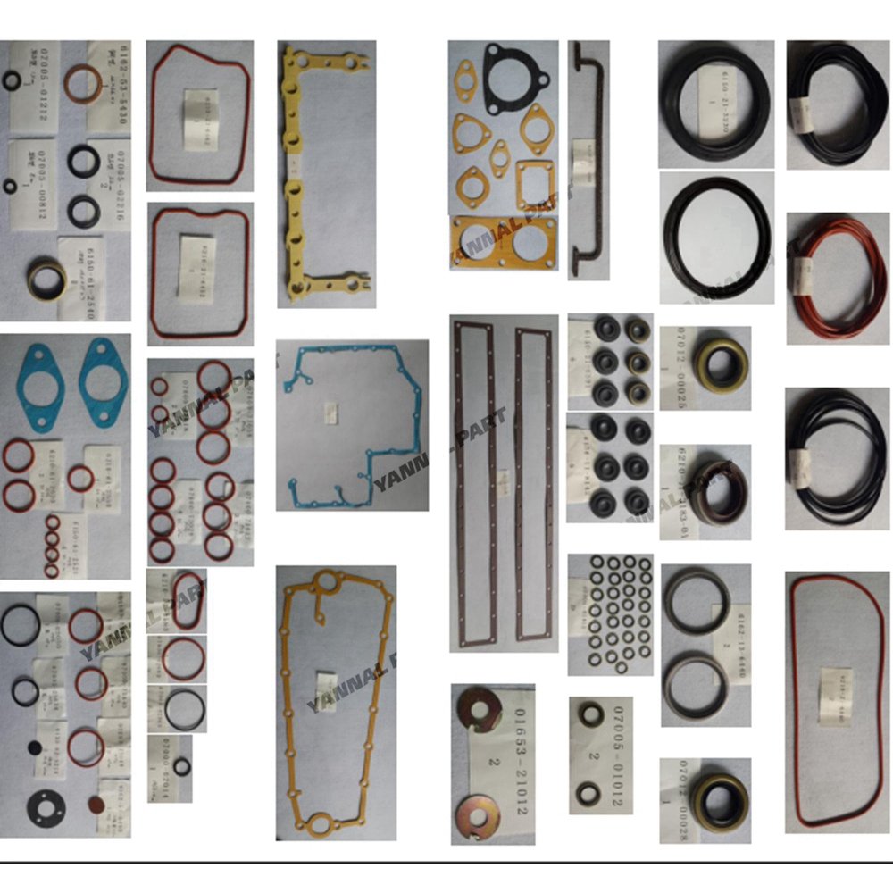 For Komatsu Full Gasket Kit 6D140-DI DI Direct injection Engine parts