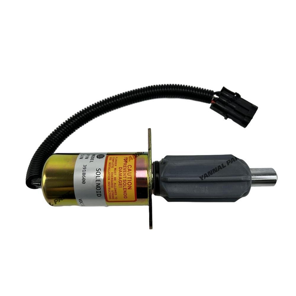 3921758 3918600 Fuel Shut Off Stop Solenoid 12V For Cummins 6BT5.9 Engine Parts