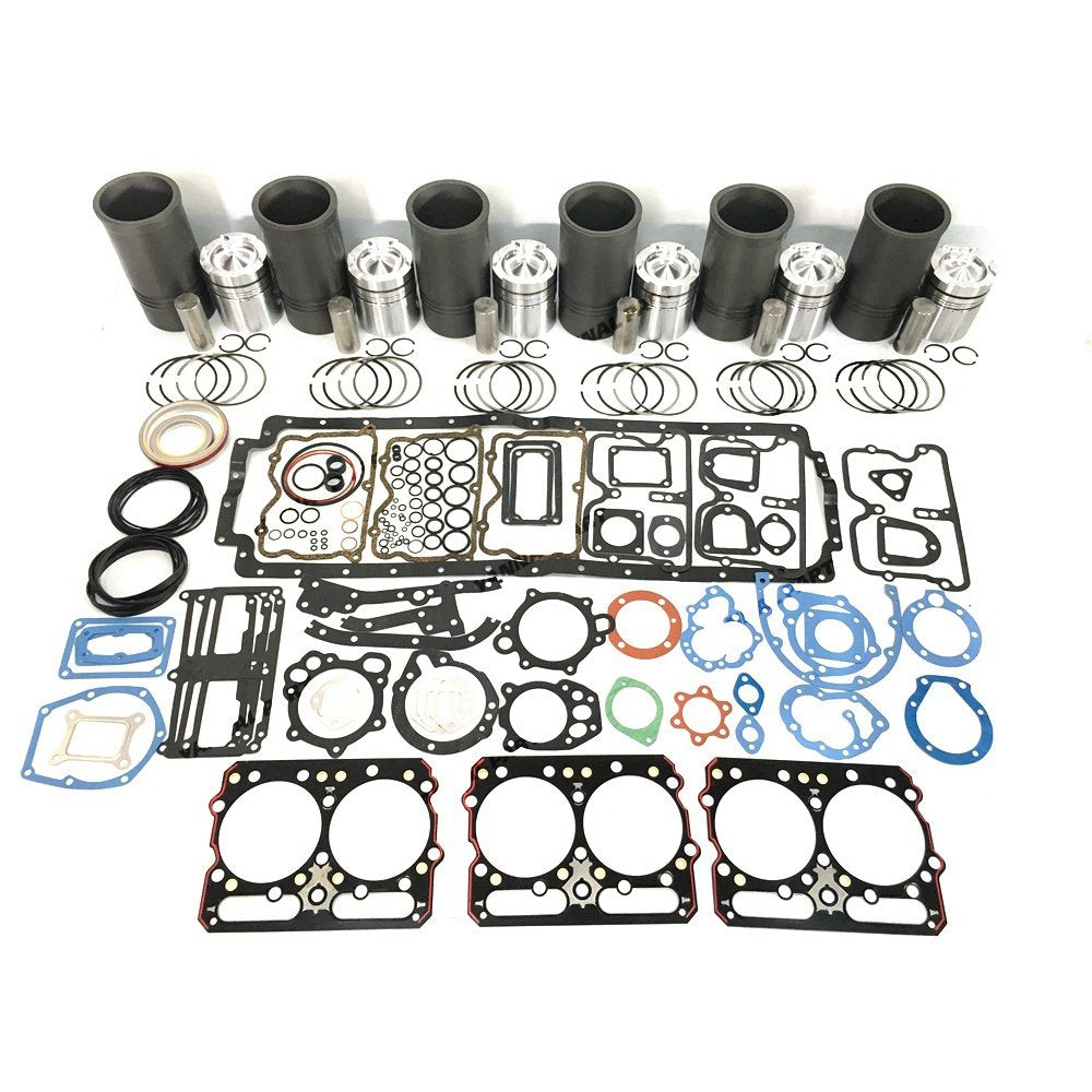 6x For Cummins Overhaul Kit With Gasket Set NT855 Engine Spare Parts