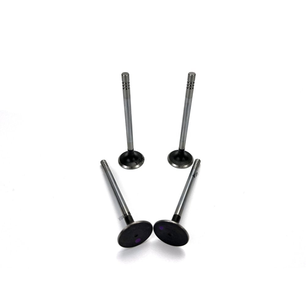 4X 410112-00089 Exhaust Valve with Intake Valve For Doosan D24 Engine