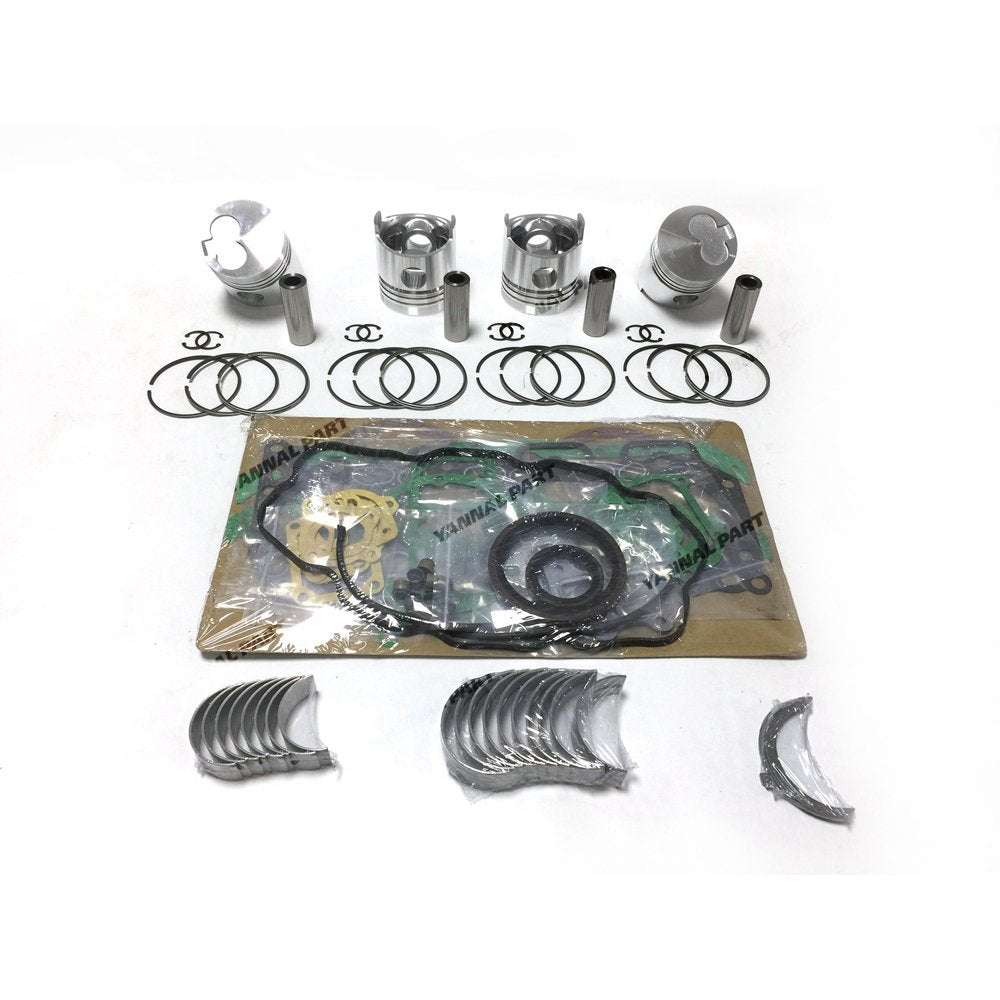 4 PCS HA Piston With Rings Set Full Gasket Set Bearings For Mazda Engine Parts