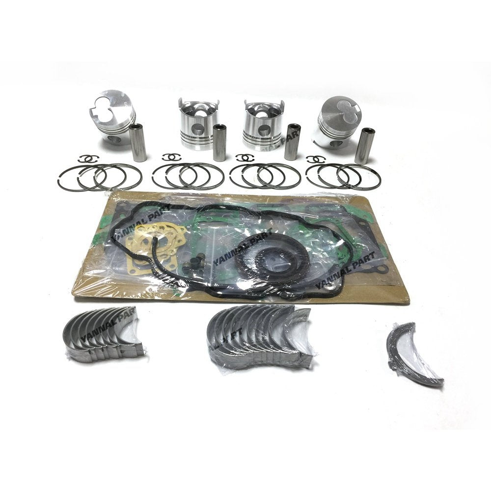 4 PCS HA Piston With Rings Set Full Gasket Set Bearings For Mazda Engine Parts