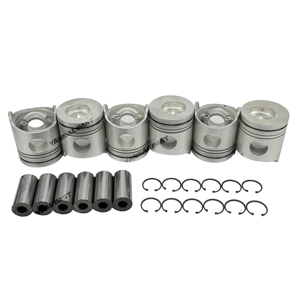 Piston Kit ME158096 Fit For Mitsubishi 6D24 Engine