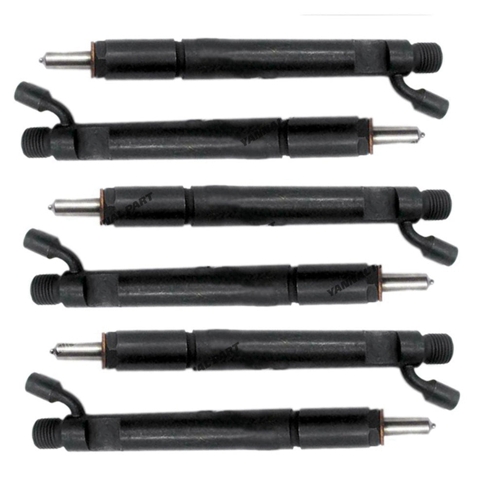 6 PCS Fuel Injector 3931735 0432191531 Fit For Cummins Engine 6CT 8.3 CASE 2388 Magnum 255