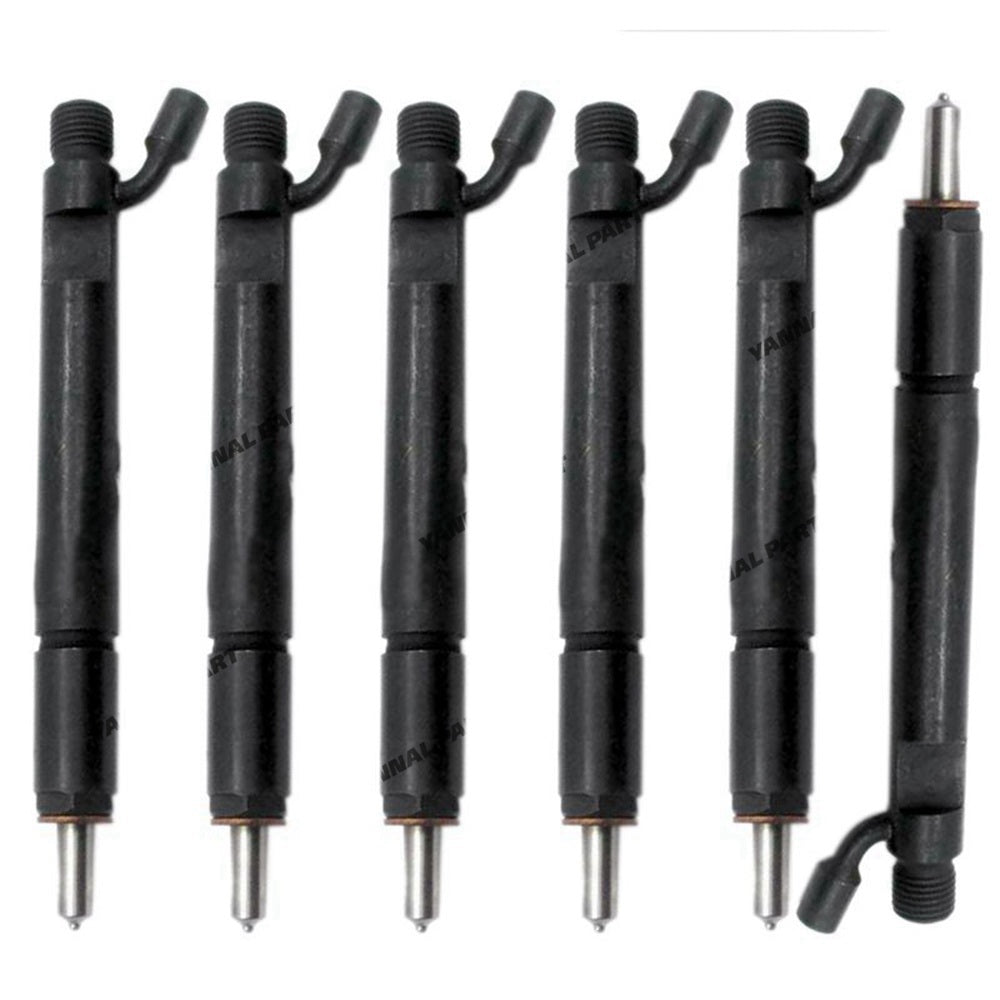 6 PCS Fuel Injector 3931735 0432191531 Fit For Cummins Engine 6CT 8.3 CASE 2388 Magnum 255