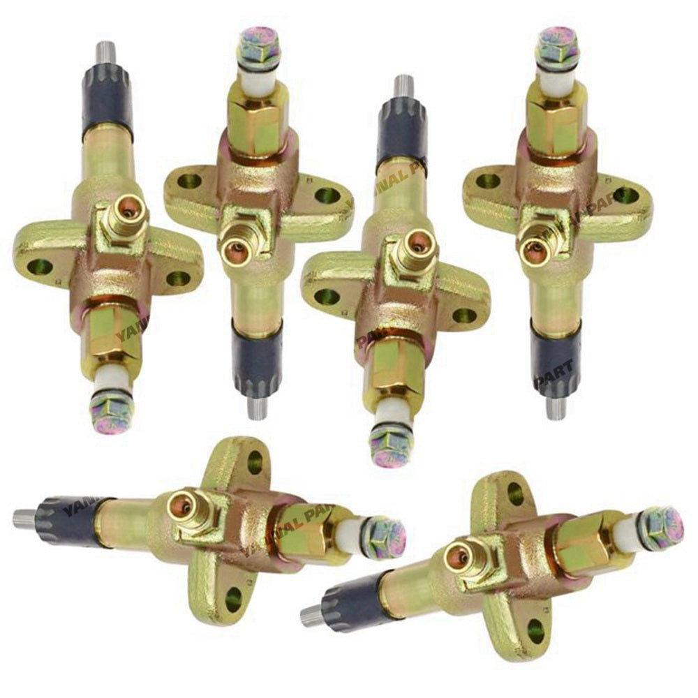 6 PCS Fuel Injector 1153002892 1-15300289-2 Fit For Isuzu Engine 6SD1 Hitachi Excavator EX300-2 EX300-3 EX300-3C