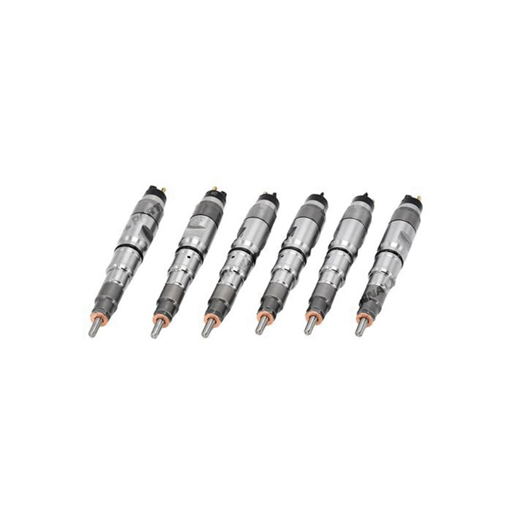 6 PCS Fuel Injector 65.10101-7050A 65101017050A Fit For Doosan Daewoo Engine DE08