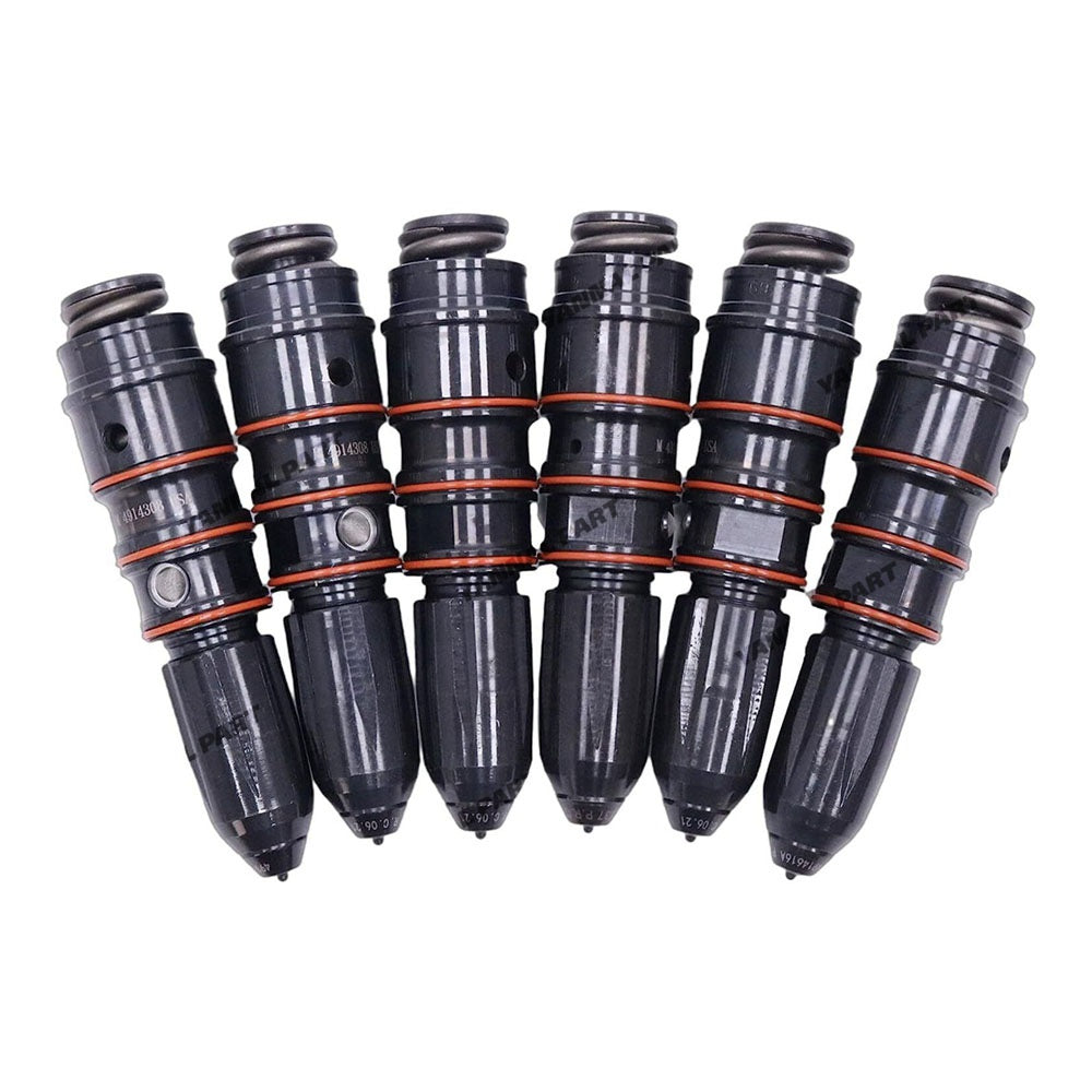 6PCS Fuel Injector 4914308 Fit For Cummins Engine NTC NH N855 NTA855 NT855