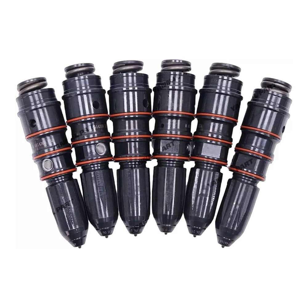 6PCS Fuel Injector 4914308 Fit For Cummins Engine NTC NH N855 NTA855 NT855