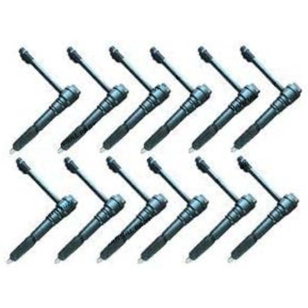 12 PCS Fuel Injector 6215-11-3600 Fit For Komatsu Engine SDA12V140-1 SDA12V140E-1