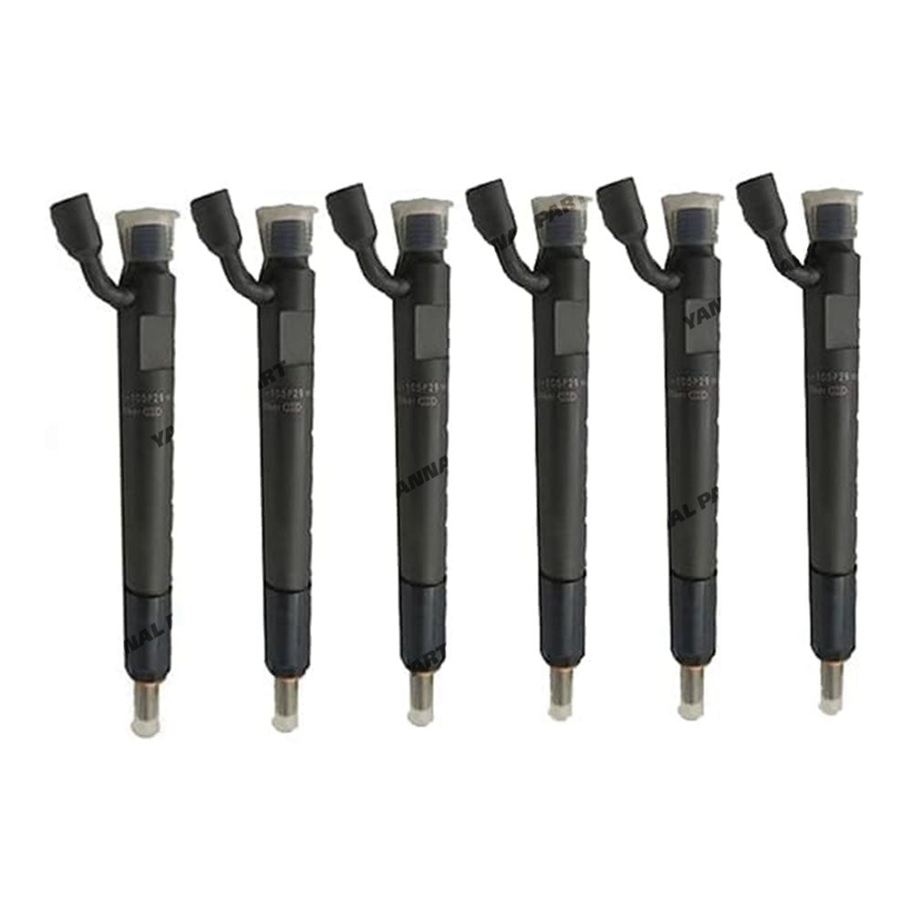 6 PCS Fuel Injector 3802755 J930525 Fit For Cummins 8.3L CASE 6831T 6831TA Engine