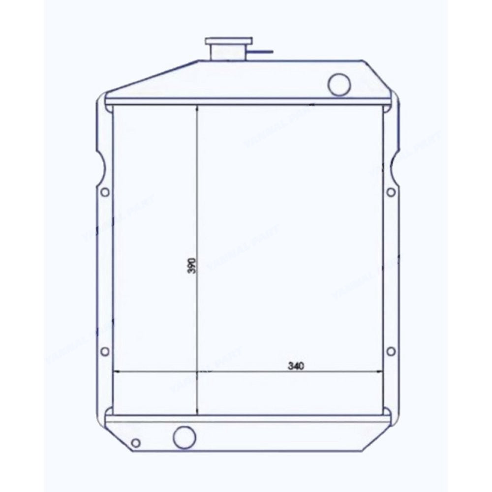 Radiator 122250-44501 Fit For Yanmar YM2500 YM3000 YM3110 John Deere 850 900HC 950 Tractor