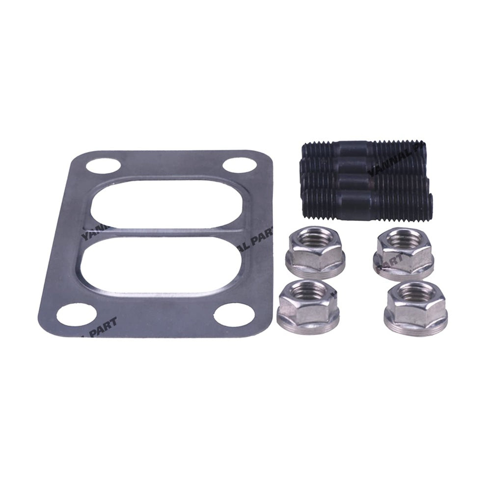 Turbo Mounting Studs Nuts With Gasket 3818823 3818824 3901356 Fit For Cummins Engine 5.9L 4B3.9L