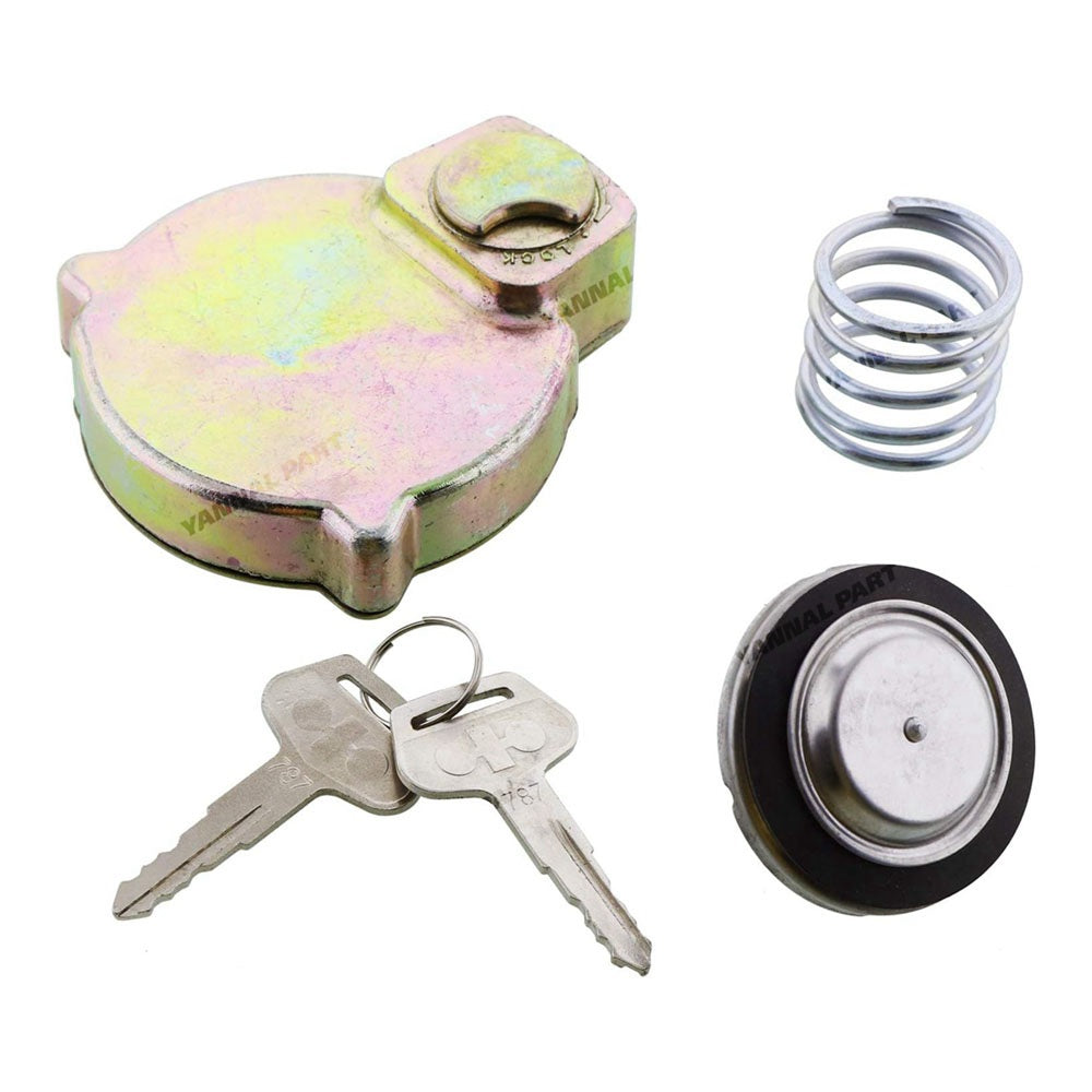 Fuel Cap With 2 Keys 14X-60-31130 Fit For Komatsu Excavator D31EX D31PX D65PX D65WX PC70