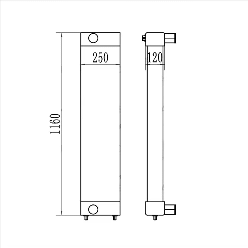 Aftercooler 423-03-41120 Fit For Komatsu Wheel Loader WA380-6 WA380Z-6