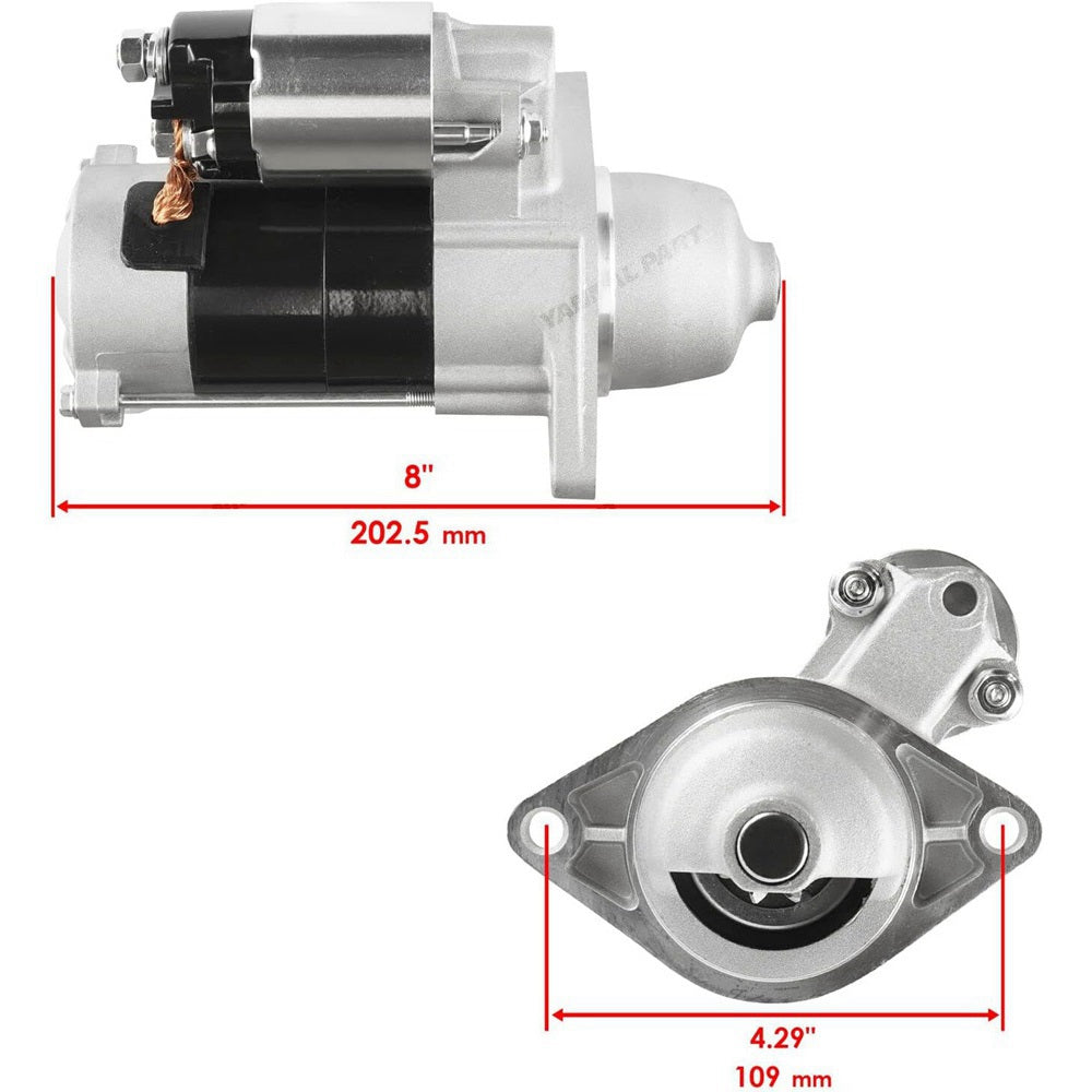 Starter Motor K3511-81410 for Kubota Engine V1505 Front Mower F2260 F2560 F2560E F3060