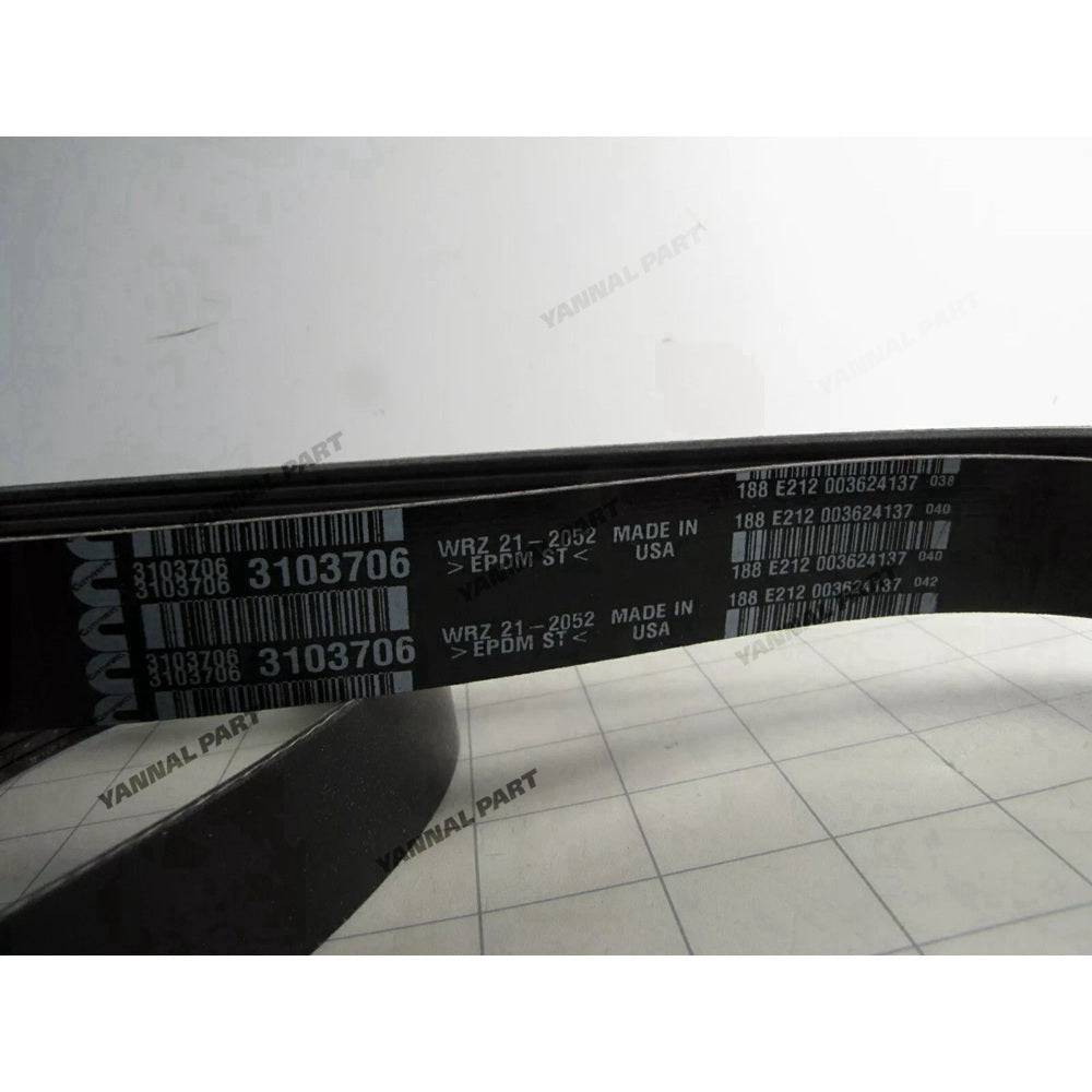 V-Belt 3103706 3978278 Fit For Cummins Engine ISB6.7 QSB6.7 ISL8.9 ISC8.9