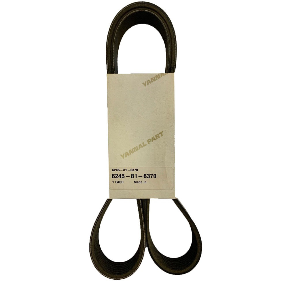 Belt 6245-81-6370 Fit For Komatsu Engine SAA6D170E-5 Excavator PC1250-8 PC400-10 PC490-10 Dozer D375A-6