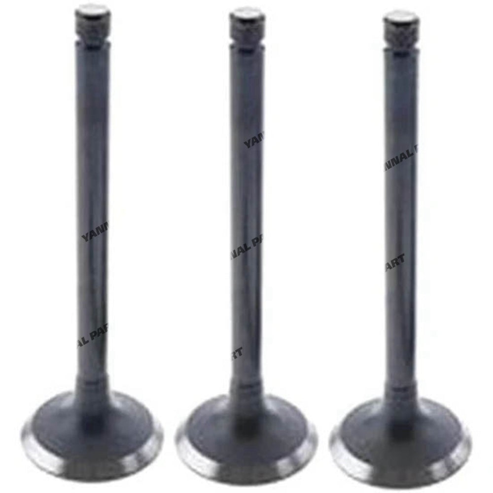 For Komatsu Excavator PC40FR-1 PC40FR-2 Yanmar 3TNE88 Komatsu 3D88 Engine Exhaust Valve 3 Units 1 Set Y129100-11130