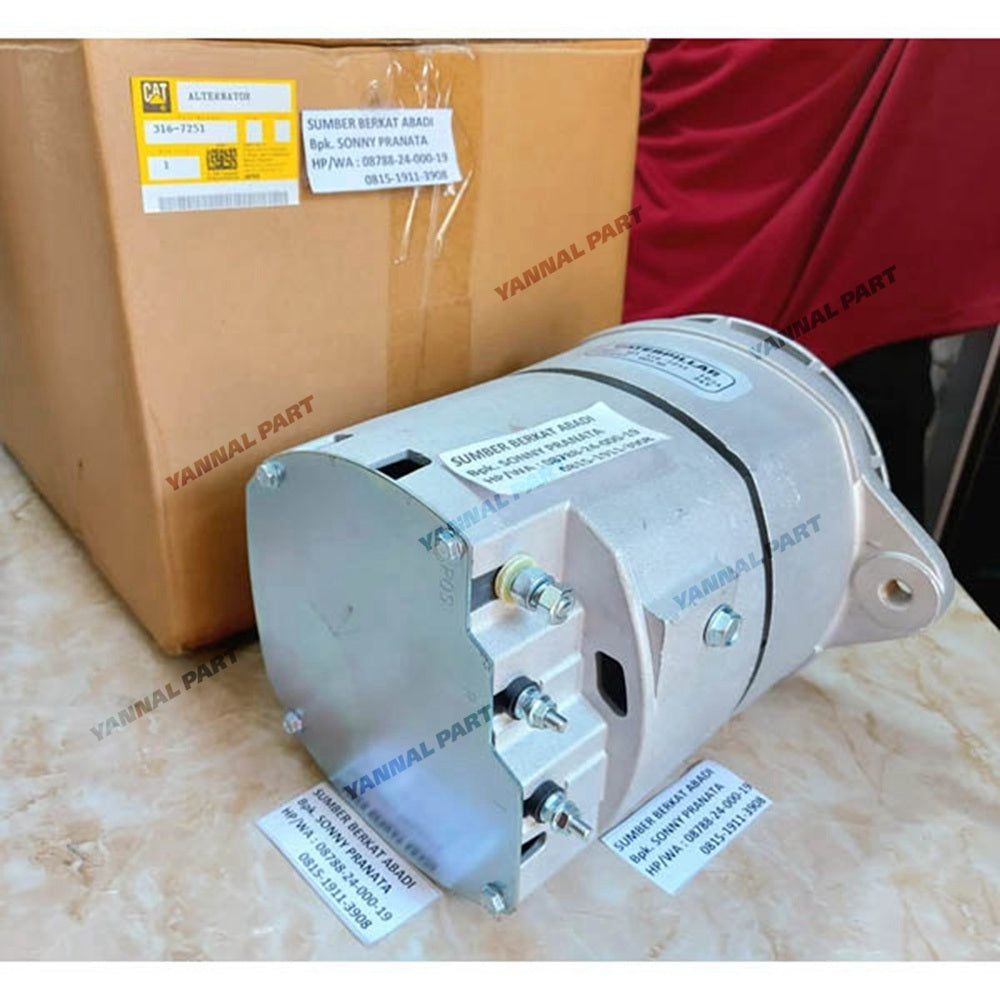 24V 100A Alternator 316-7251 for Caterpillar CAT Engine 3116 3306 Excavator 330B 5130 5230 5110B Loader 990 992G 994 994D