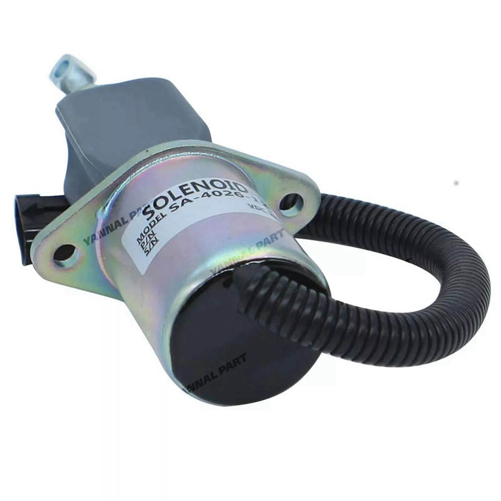 Stop Solenoid 127973 for Kubota Engine V2203 Gehl Skid Steer Loader SL4625 4625SX 4625DX