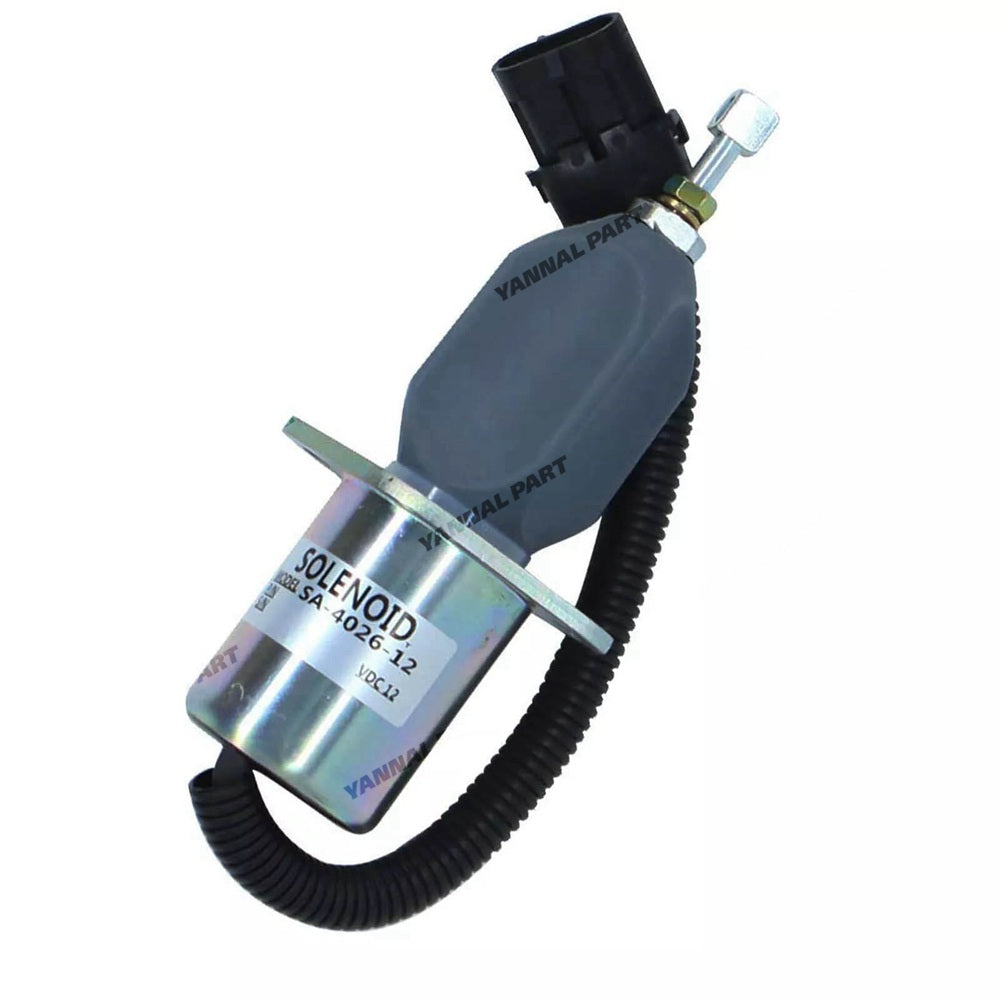 Stop Solenoid 127973 for Kubota Engine V2203 Gehl Skid Steer Loader SL4625 4625SX 4625DX