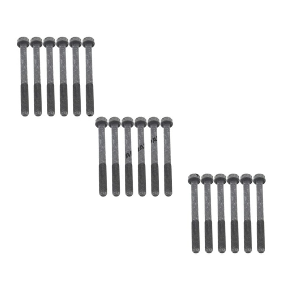 18PCS Cylinder Head Bolt 8942473551 8944556670 8971334161 Fit For Isuzu Engine C240 4JB1 4JB1-TC 4JB1-T 4JG1 4JG2 4JA1 4JC1 4JE1 4JJ1 4JH1 4JF1 4JD1 4KH1 4JA1-T 4JH1-T
