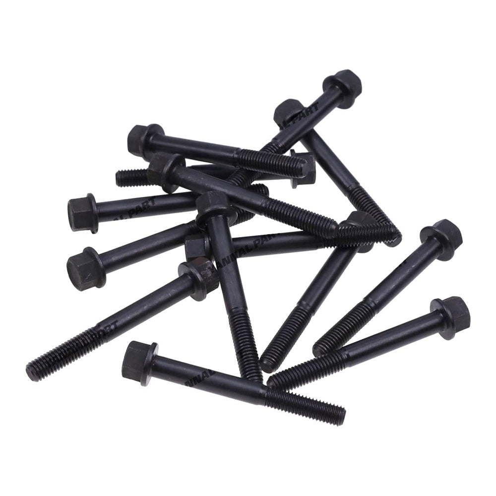 14PCS Cylinder Head Bolt 6652587 Fit For Kubota Engine D750 Bobcat Excavator 320 220 Skid Steer Loader 313 543