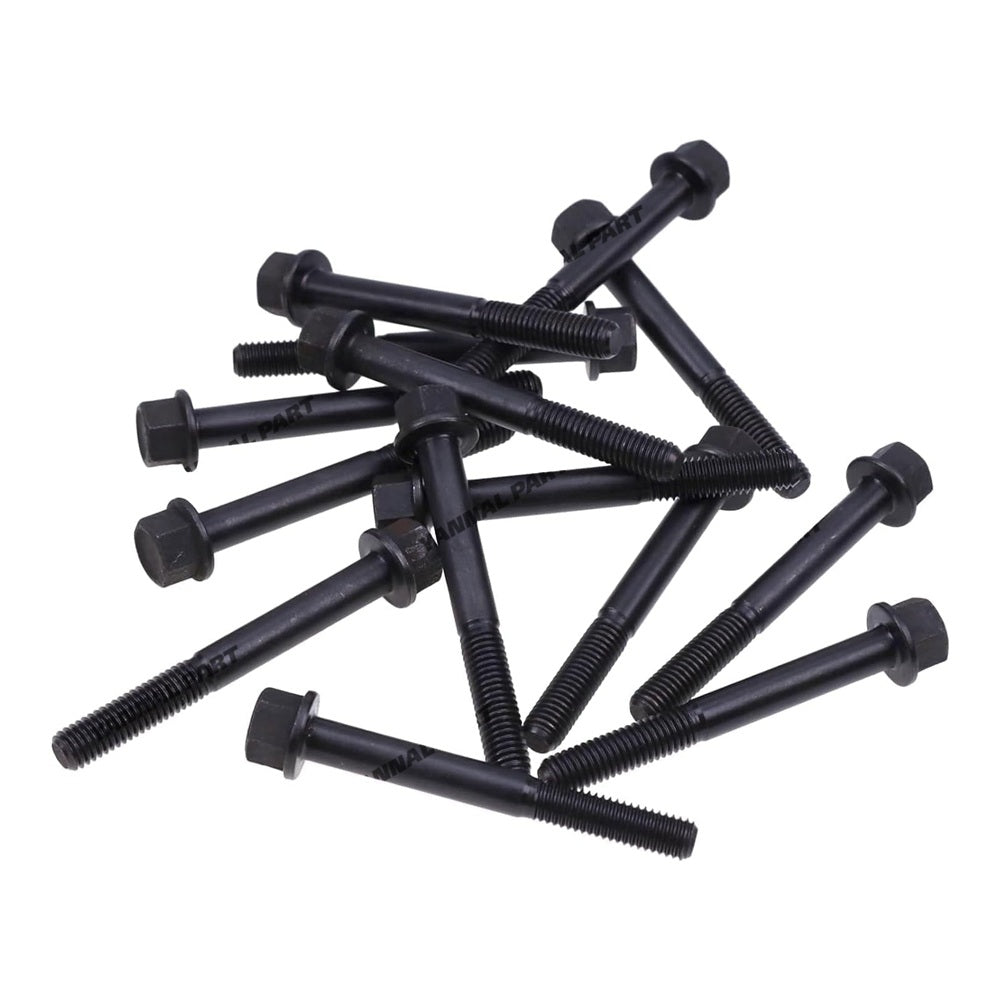 14 PCS Cylinder Head Bolt 503220 for Kubota Engine D1402 D1402B New Holland Skid Steer Loader L455 L553 L555 L454