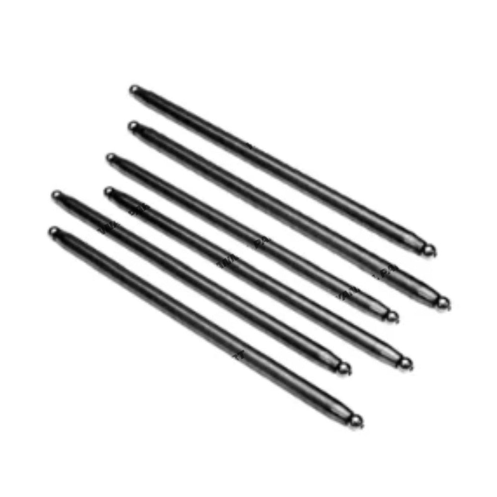 6PCS Push Rod MM433307 VAMM433307 Fit For Mitsubishi L3E Engine Komatsu Doosan Daewoo SOLAR015PLUS SOLAR018-VT Kobelco 17SR-3 SK17SR-3 New Holland E18SR CASE CX17B Excavator