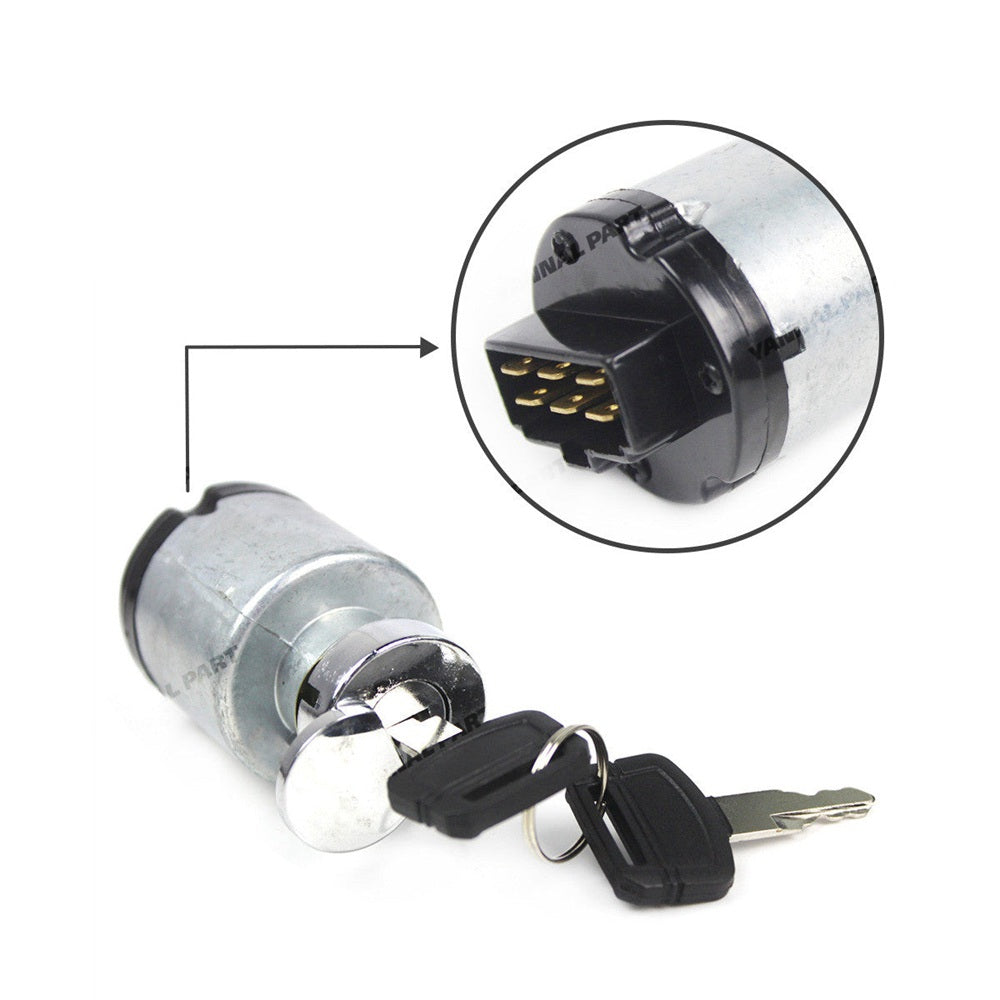 Ignition Switch with 2 keys 4448303 Fit For Hitachi EX200-2 EX200-3 EX200-5 Excavator