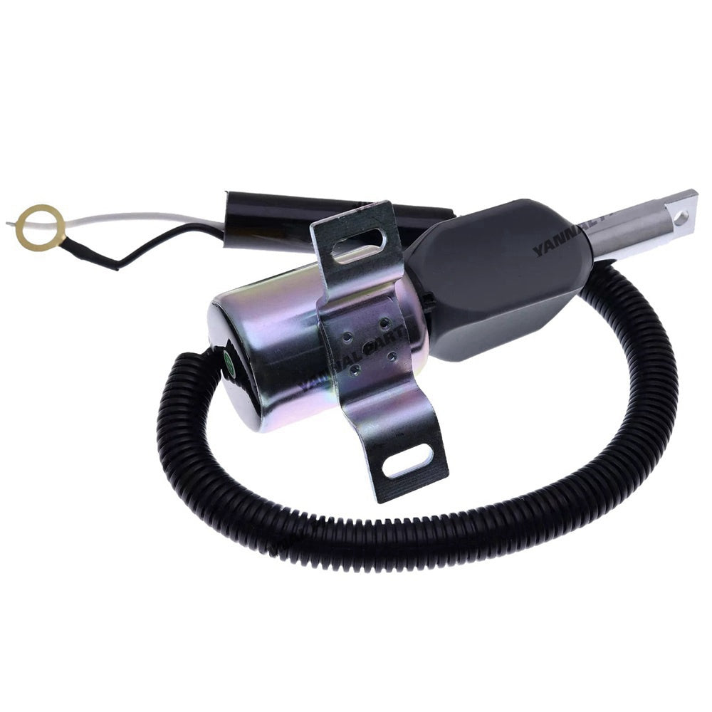 Fuel Shut Off Solenoid 185208 Fit For Isuzu Engine 4JG1-TPA 12V Gehl CTL70 Mustang MTL20 Track Loader