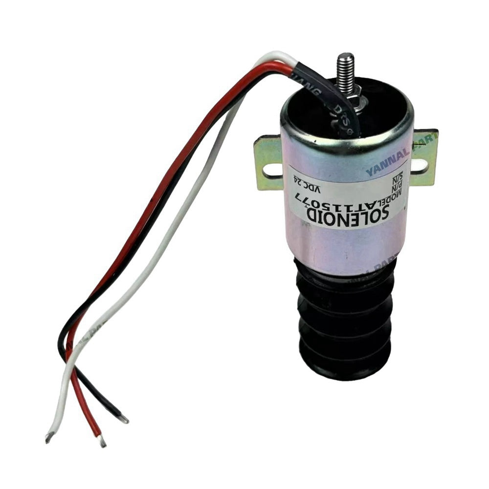 Fuel Shutoff Solenoid AT115077 Fit For John Deere Excavator 690D 690DR