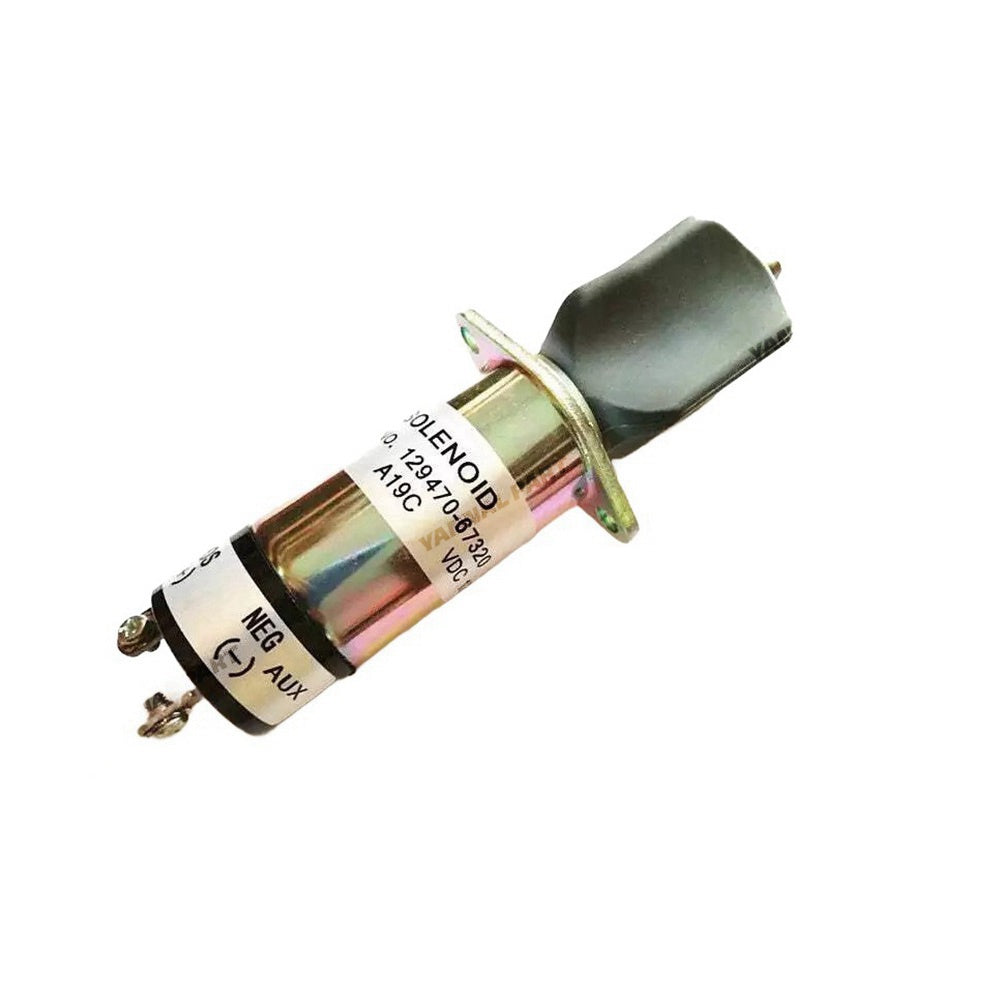 12V Fuel Shutoff Solenoid 1502-12A7U1B1S2 129470-67320 for Yanmar Engine 4LH 6LY 4JH 4JHE 6LYA