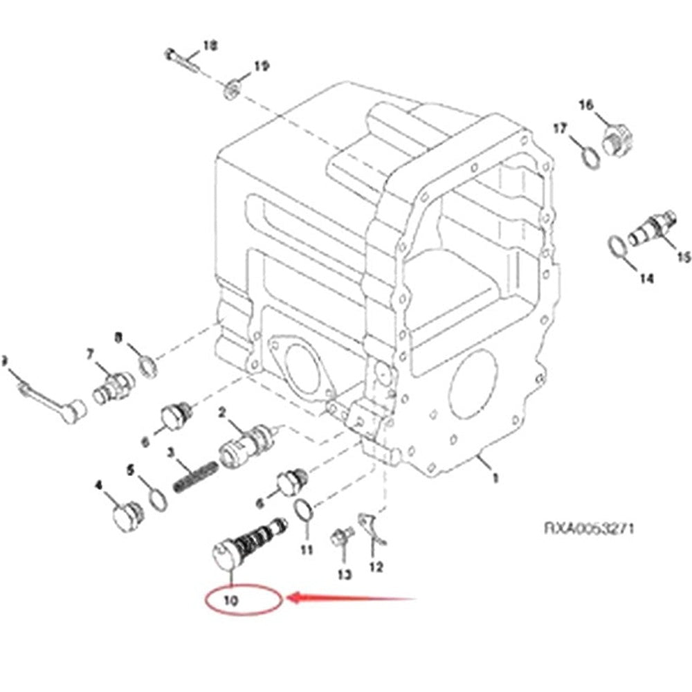Solenoid Valve RE55461 RE54836 Fit For John Deere Tractor 8100