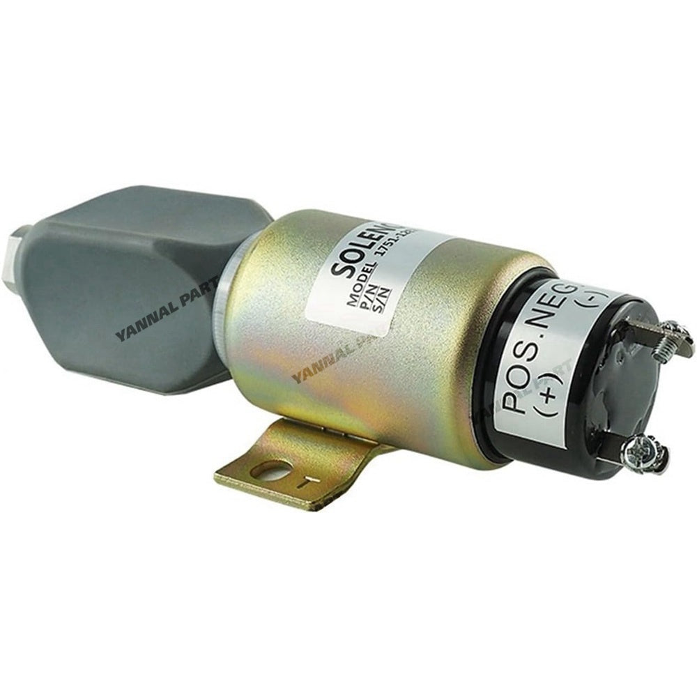 Fuel Shutoff Solenoid 1751-12E7U1B1S5A for Caterpillar CAT Excavator E70B E320