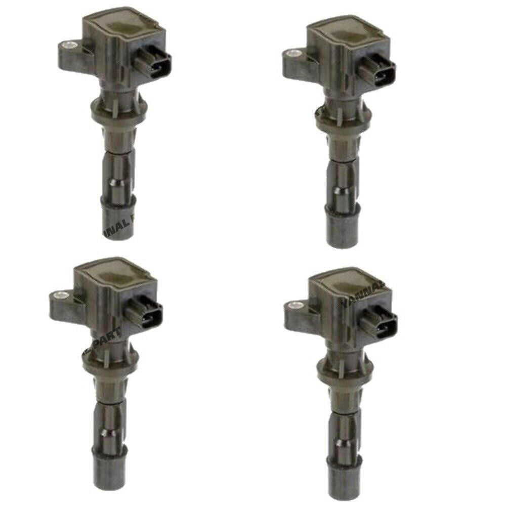4 PCS Ignition Coil 6E5G-12A366 Fit For Ford Fusion Mercury Milan 2.3L 06-09