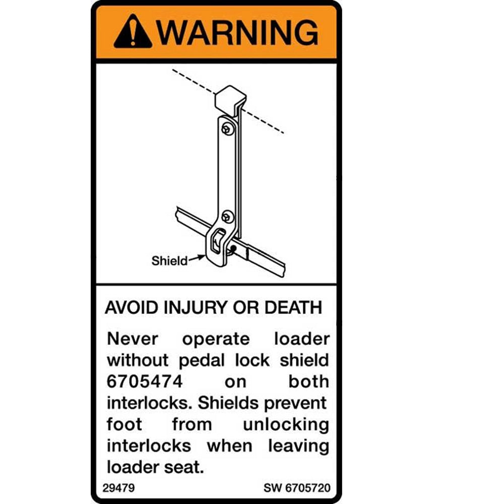 Part No. 6705720 Warning Decal Fit For Bobcat