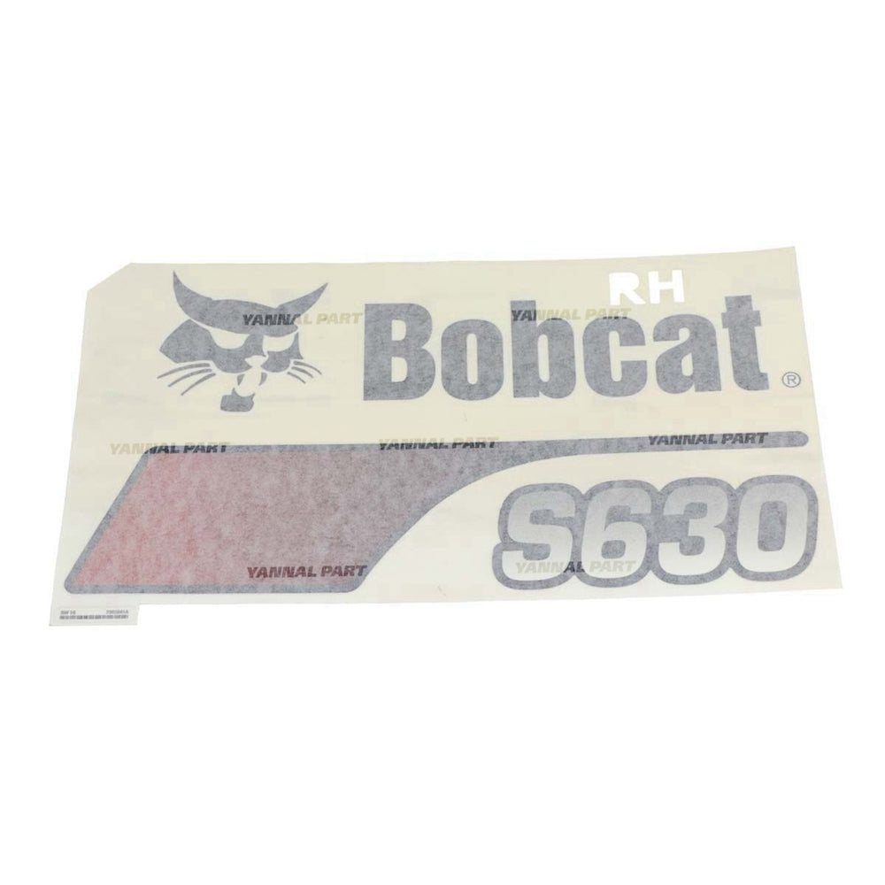 Part No. 7302841 Decal Upright S630 Rh Fit For Bobcat
