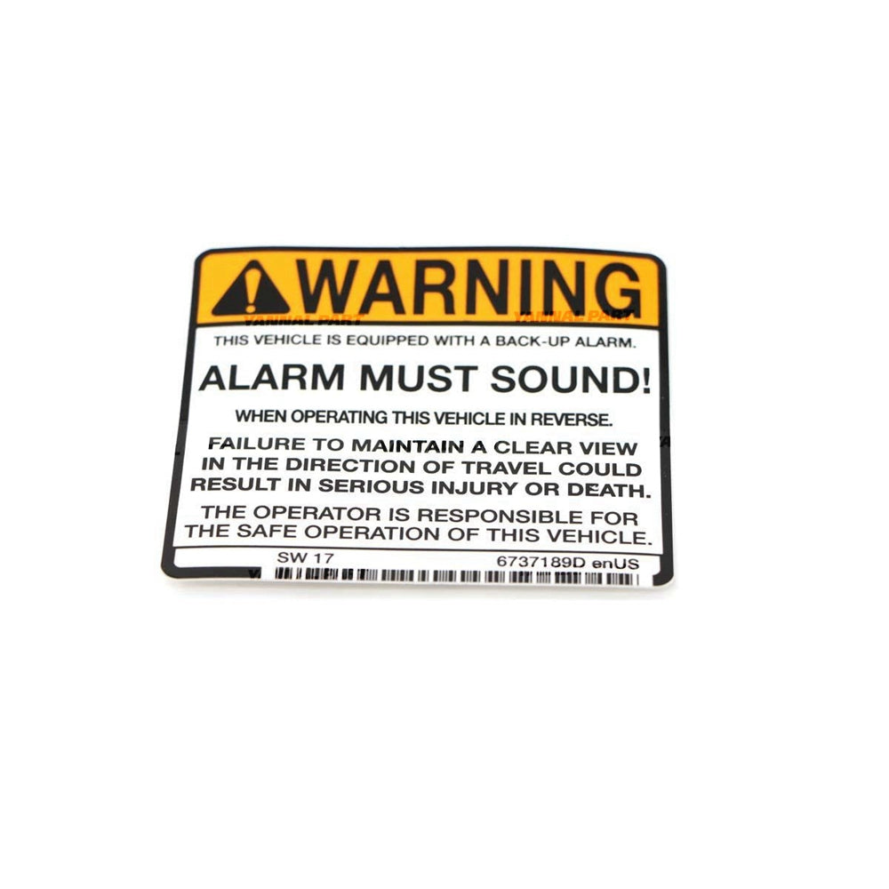 Part No. 6737189 Decal Warning Fit For Bobcat