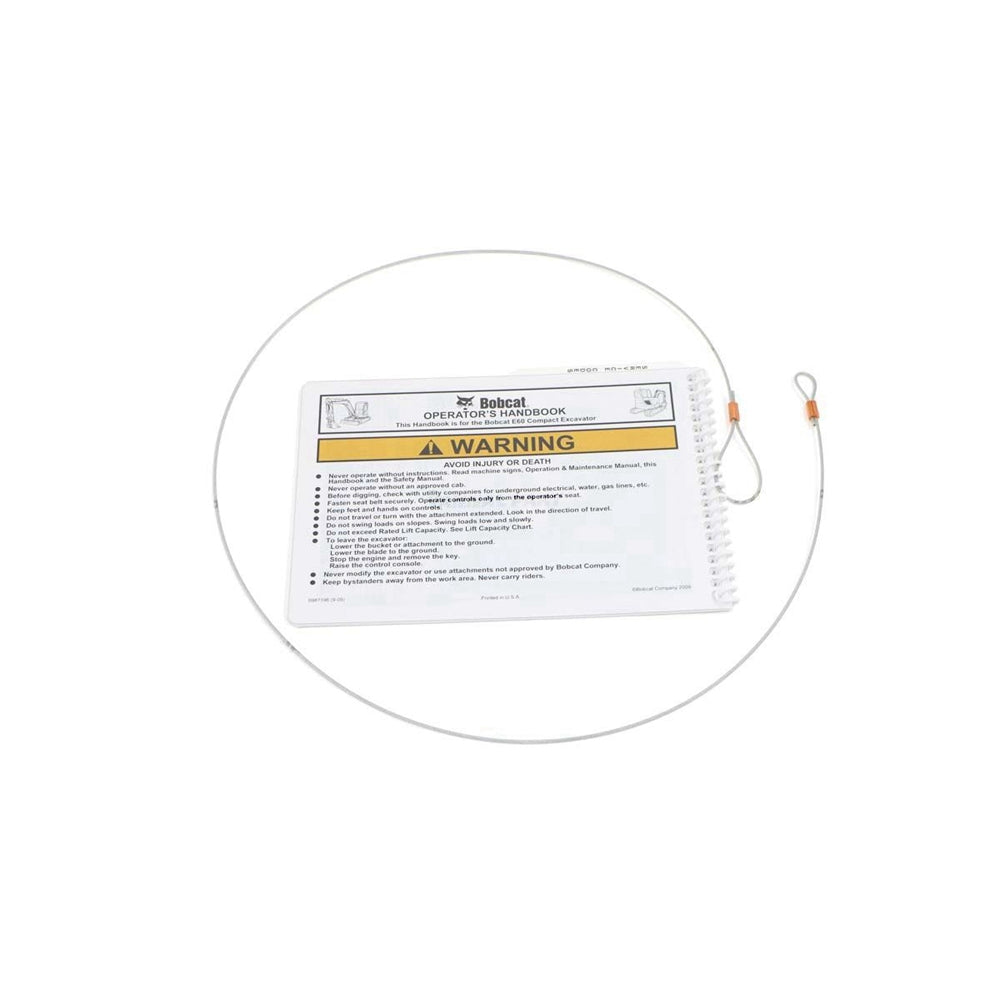 Part No. 6987196ENUS Operator's Hand Book for E60 Excavators
