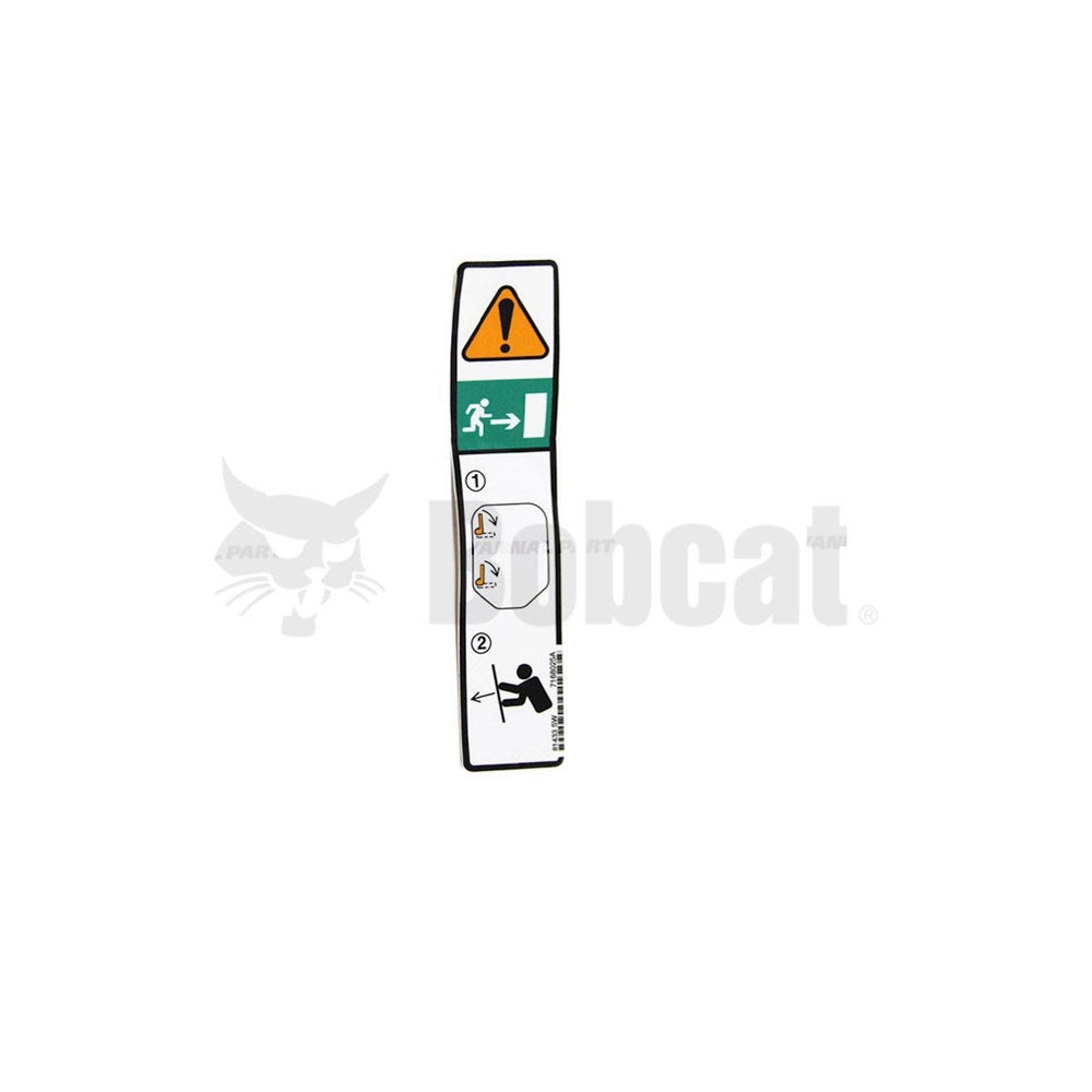 Part No. 7168025 Emergency Door Decal Fit For Bobcat
